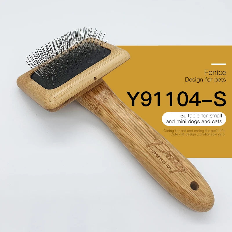 Fenice Dog Cat Comb Brush Needle Open knot brush Pet Hair Brush for Dog Hair Remover Pet Beauty Grooming Tool