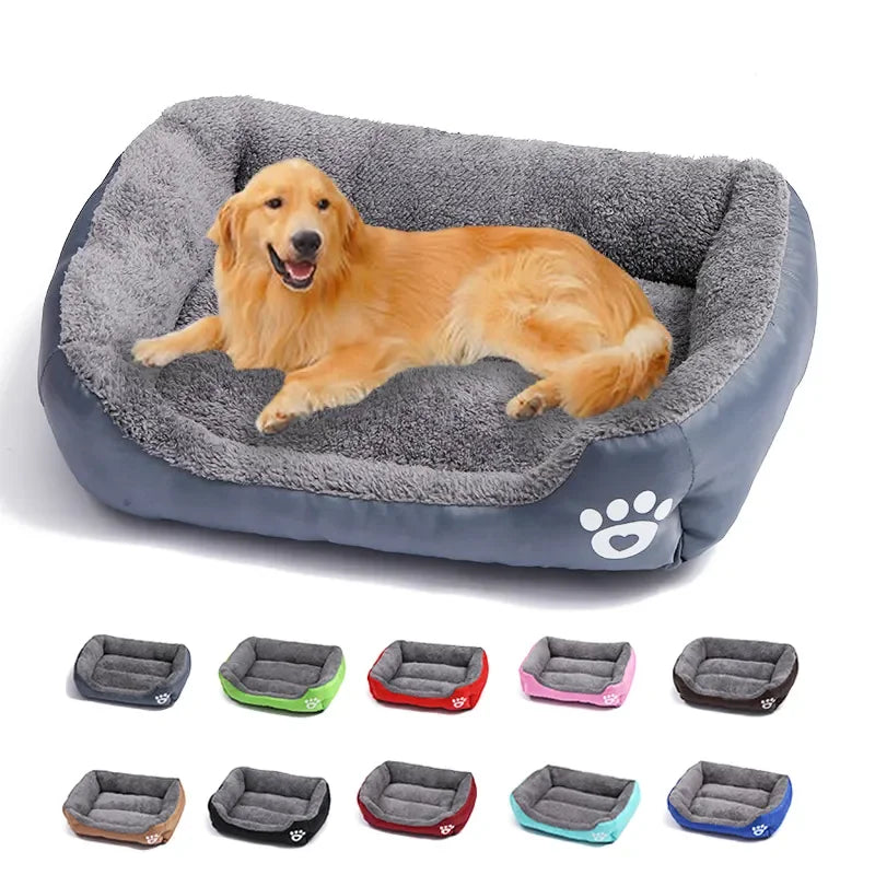 Duży Domowy Kot Pies Łóżko Kwadratowy Pluszowy Kennel Letni Zmywalny Kot Mata Wodoodporny Materac Poduszka Dla Zwierząt Średnie Duże Psy Artykuły Dla Zwierząt