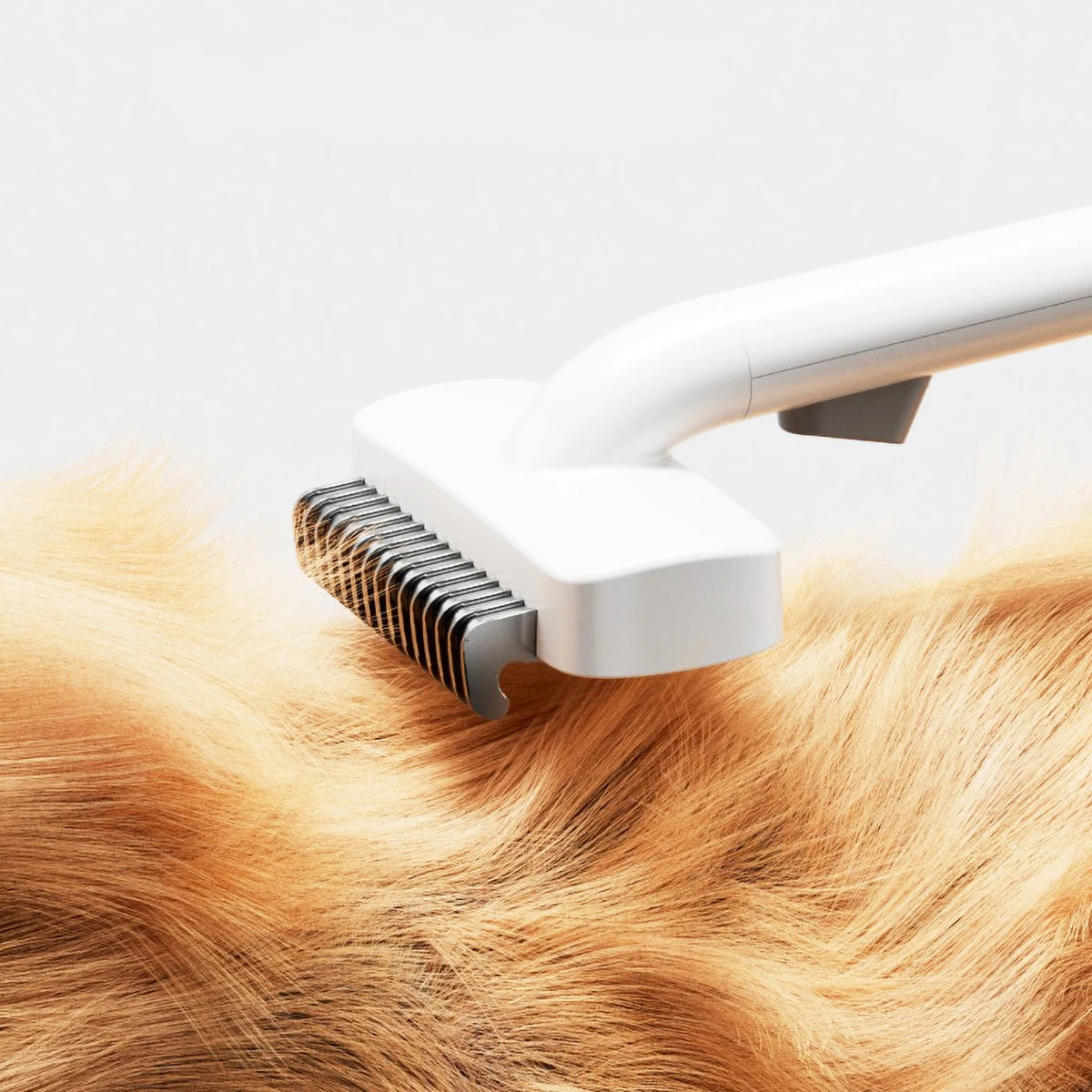 Stainless Steel Pet Comb with Rounded Knife Head - Dog Grooming Tool for Thinning Hair Gentle on Skin
