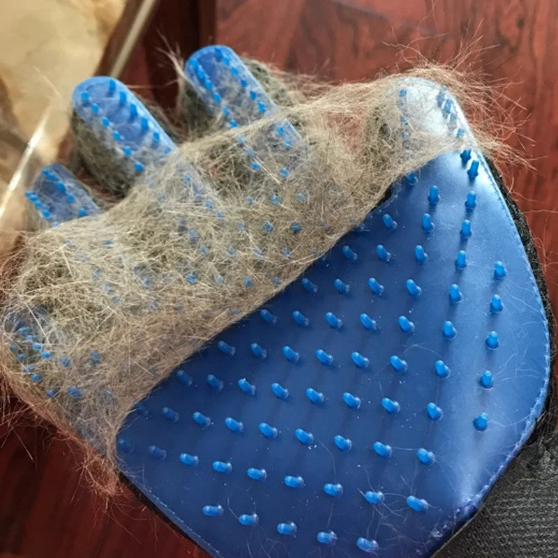 Cat Hair Remove Gloves Rubber Pet Beauty Cleaning Grooming Effective Massage Dog Combs Floating Brush 6 Color