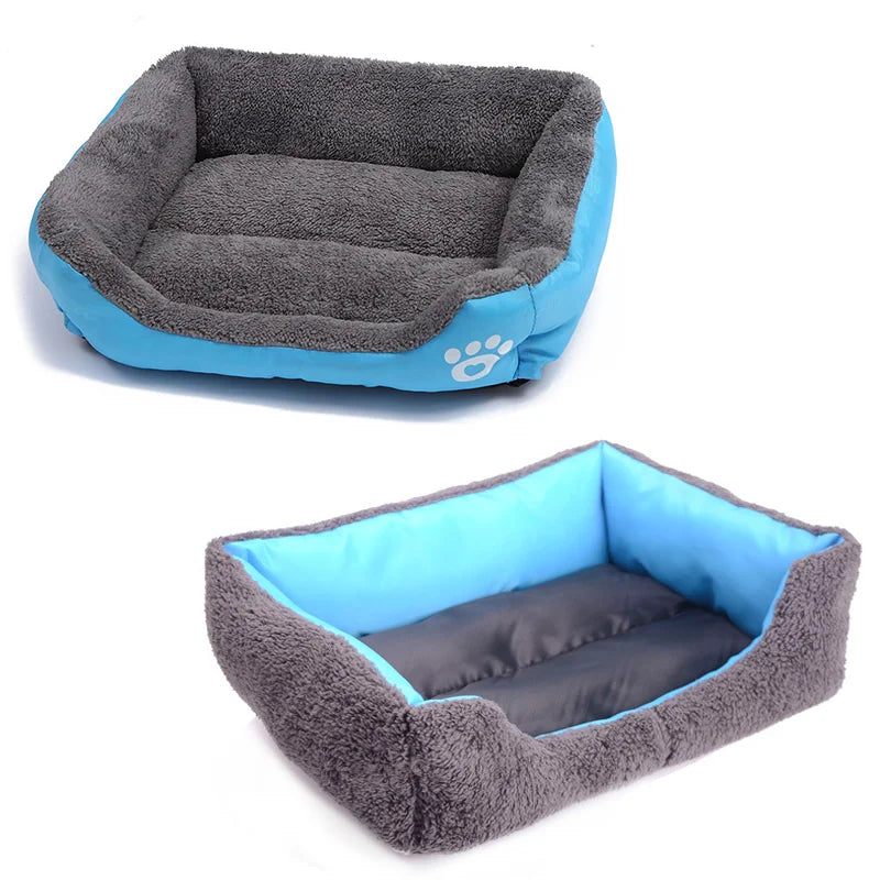 Duży Domowy Kot Pies Łóżko Kwadratowy Pluszowy Kennel Letni Zmywalny Kot Mata Wodoodporny Materac Poduszka Dla Zwierząt Średnie Duże Psy Artykuły Dla Zwierząt