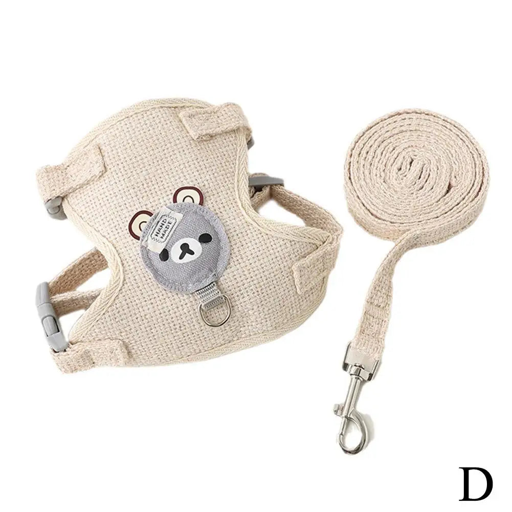 Undershirt Style Pet Leash Adjustable Cat Dog Harness Breathable Leash Convenient Pet Vest For Small Dog Cat Supplies