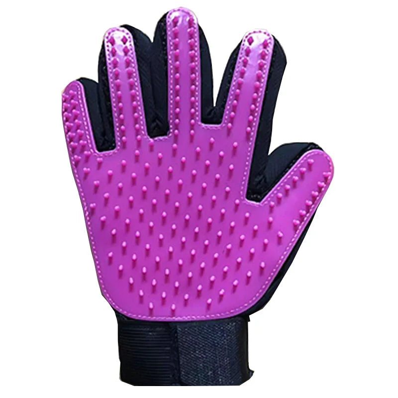 Cat Hair Remove Gloves Rubber Pet Beauty Cleaning Grooming Effective Massage Dog Combs Floating Brush 6 Color