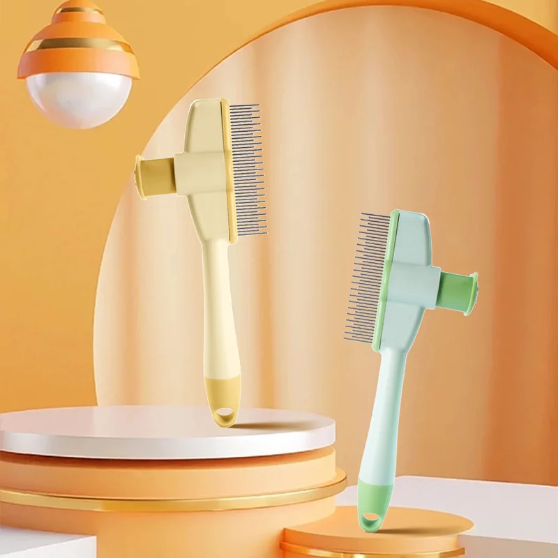 Cat Grooming Massage Brush Pet Comb Professional Open Knot Pet Hair Removal Brush Durable kitten comb Pet Accessories