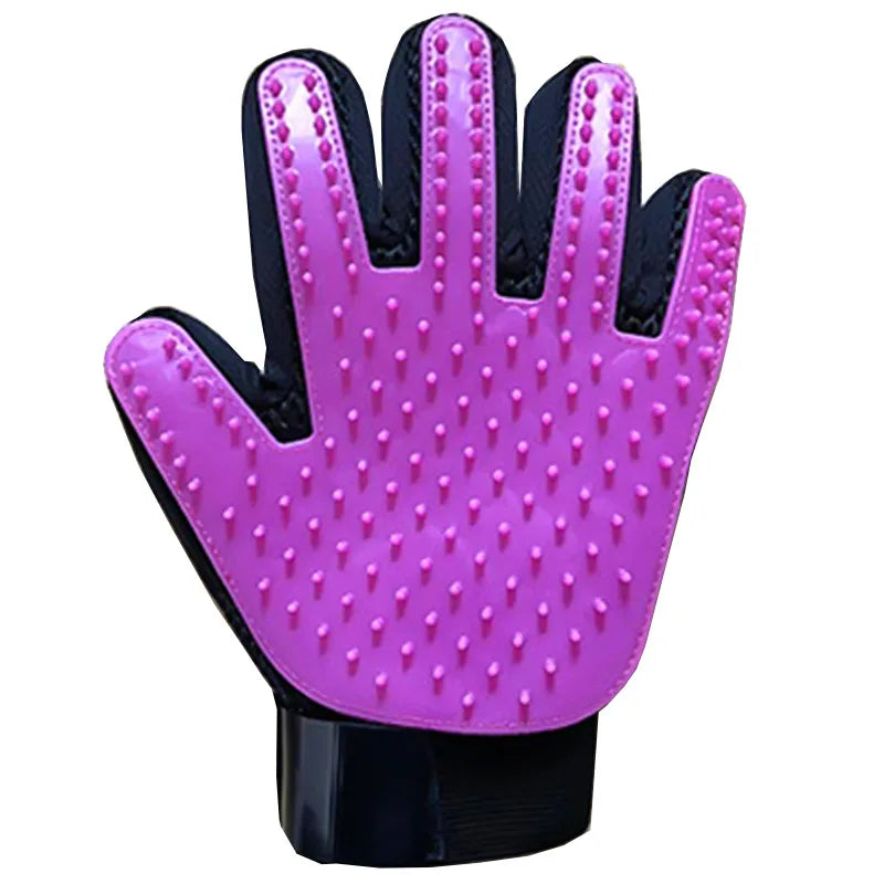 Cat Hair Remove Gloves Rubber Pet Beauty Cleaning Grooming Effective Massage Dog Combs Floating Brush 6 Color