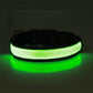 LED Glowing Dog Collar Adjustable Flashing USB Charging Luminous Collar Night Light Harness For Big Medium Small Dogs Pet Items