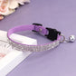 Suede Leather Cat Collar Bling Rhinestone Cats Collars with Bell Safety Breakaway Pet Puppy Necklace Adjustable XS S Pink Soft