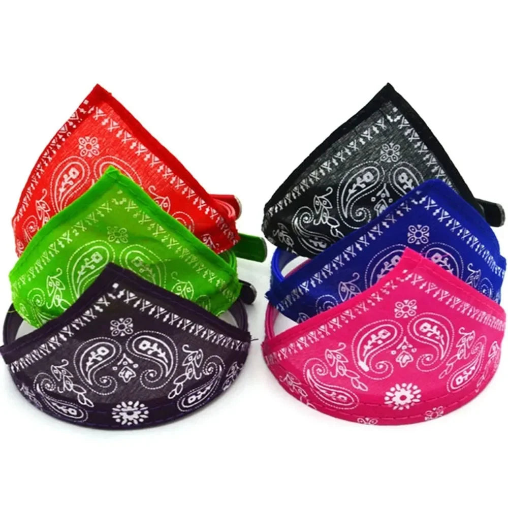 Cute Printed Bandana Cat Collar