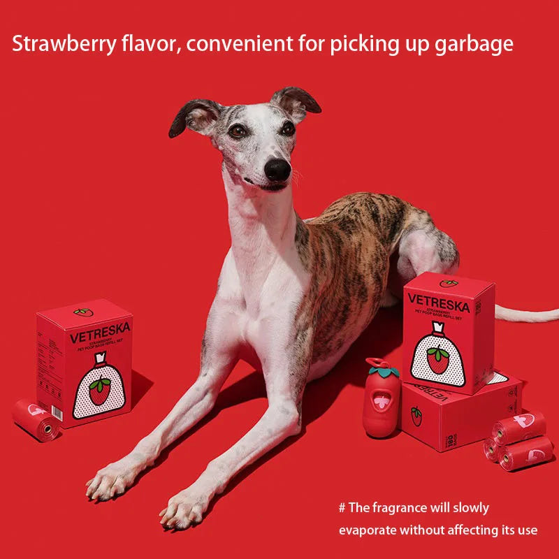 Dogs Garbage Bag Strawberry Aroma