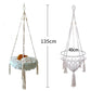 New Pet Hammock Cat Swing Hand Woven Cotton Rope Cats Hanging Basket  Kitten Hanging String Den Indoor Pend Nest Pets Supplies