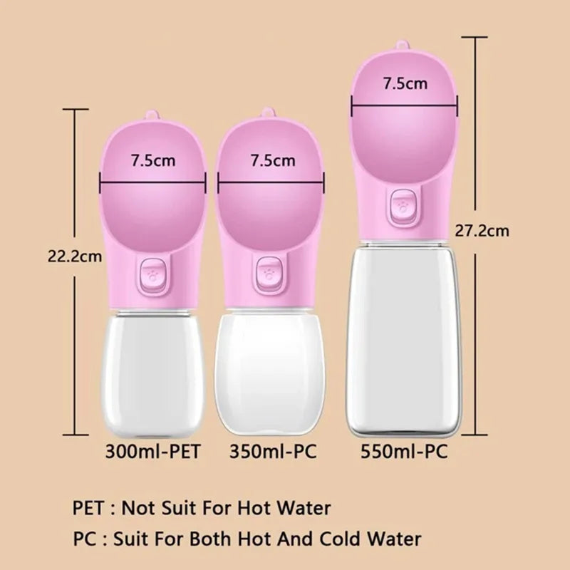 Portable Dog Water Bottle For Small Large Dogs