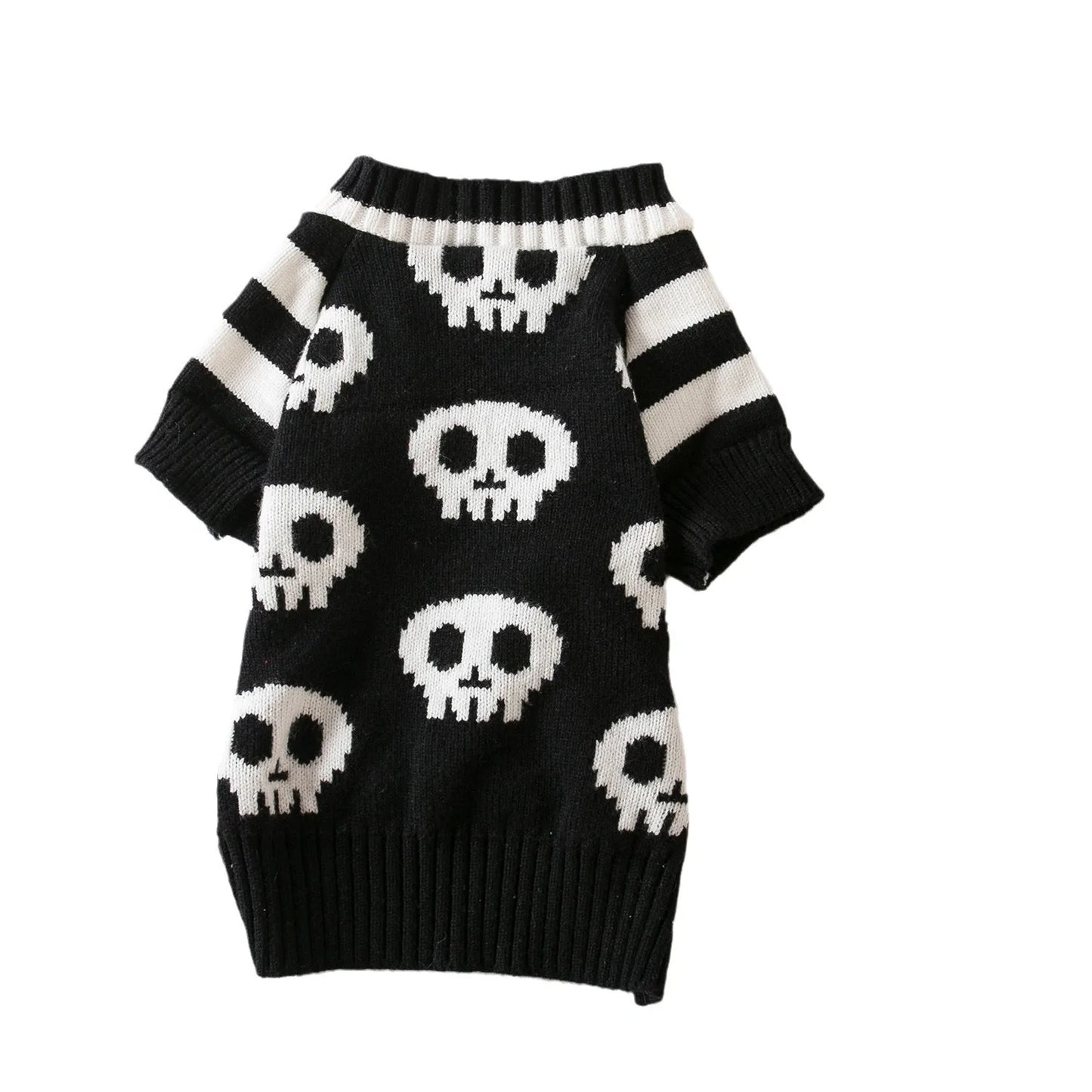 Halloween Pet Costume Skull Knitted Sweater S