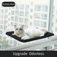 Foldable Cat Window Perch Bed Hammock Cat Window Wall Perch Hammock Seat with 4 Strong Suction Cups