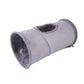 Collapsible Cat Winter Suede Tunnel for  Kitten Play Chase Hide Tunnel,Interactive Bedding Toy in 2 ways,3 ways, Cro