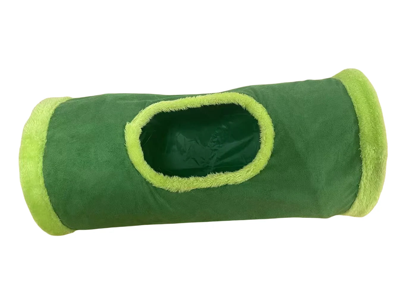 Collapsible Cat Winter Suede Tunnel for  Kitten Play Chase Hide Tunnel,Interactive Bedding Toy in 2 ways,3 ways, Cro