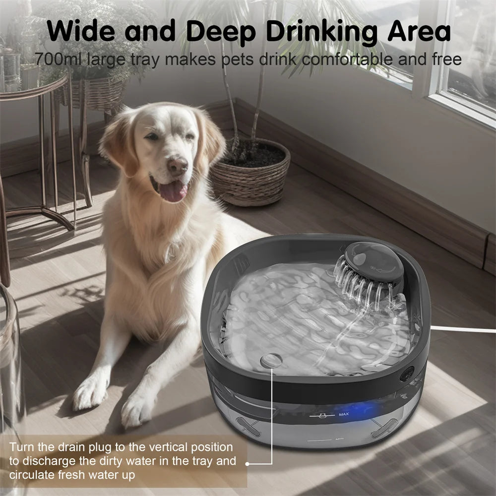 Dog Water Fountain for Large Dogs, 1.8Gal/7L Automatic Dog Water Bowl Dispenser, Ultra Quiet,