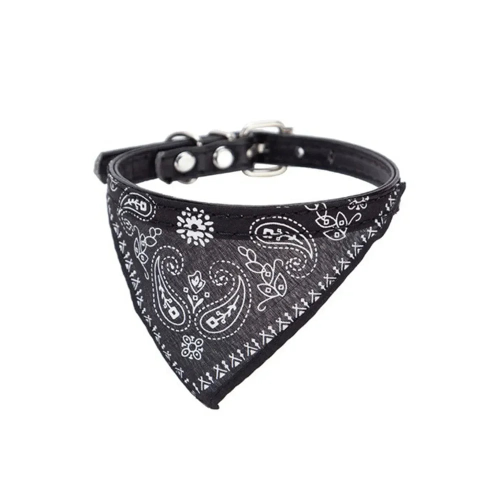 Cute Printed Bandana Cat Collar