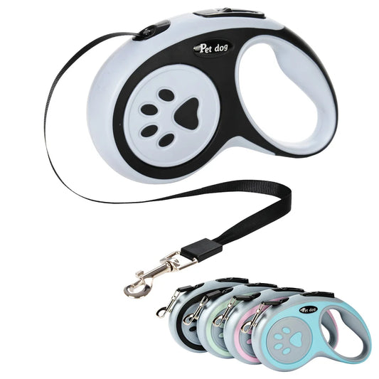 Nylon Pet Dog Leash Automatic Retractable Extending Rope Puppy Walking Running Traction Roulette For Small Big Dogs Cats