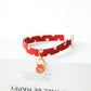 Small Cat Necklace Neck Collar Safety Breakaway Heart shape Dog Tie Adjustable Strap for Puppy Kittens collar with bell
