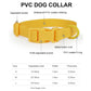 Waterproof Dog Collar Pvc Macaron Color Adjustable Rubber Dog Collars Quick Release Buckle Collar for Small Medium Large Dogs