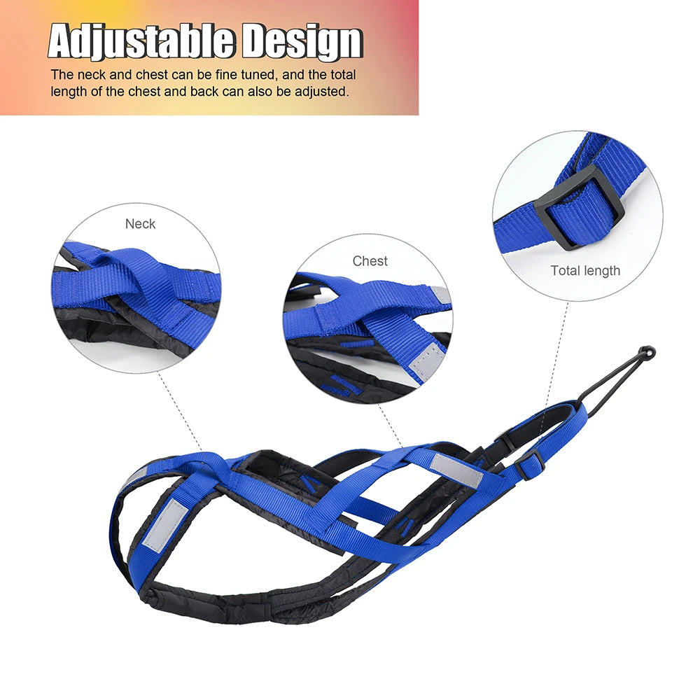 Waterproof Dog Sledding Reflective Harness