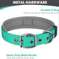 Padded Dog Collars for small Medium large Dogs Reflective Wide Pet Collars Adjustable Heavy Duty Nylon Neoprene Dog Collar