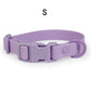 Waterproof Dog Collar Pvc Macaron Color Adjustable Rubber Dog Collars Quick Release Buckle Collar for Small Medium Large Dogs