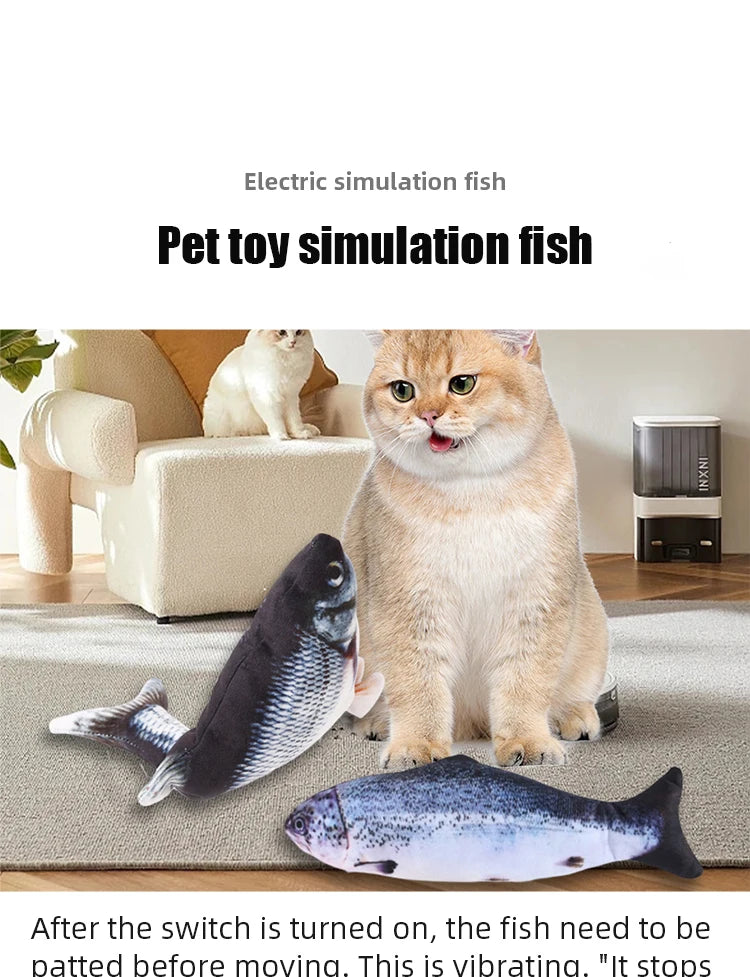 Cat Dog Toy Fish USB Charging Electric Floppy Simulation Fish