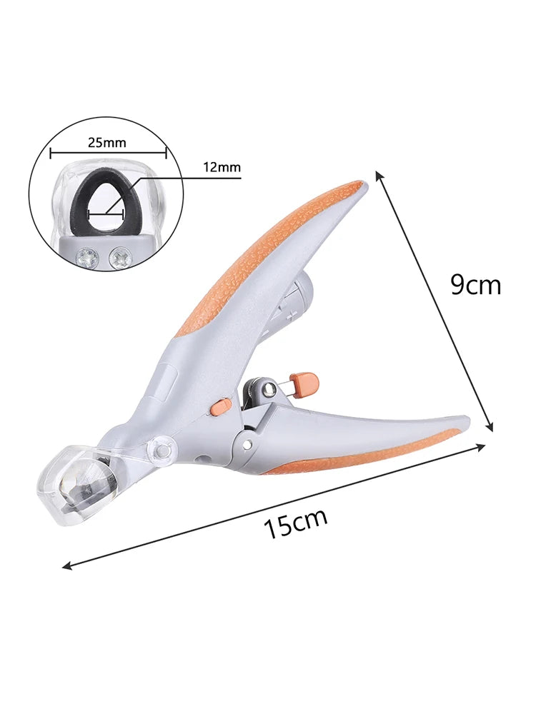 Professional Pet Nail Clipper with LED