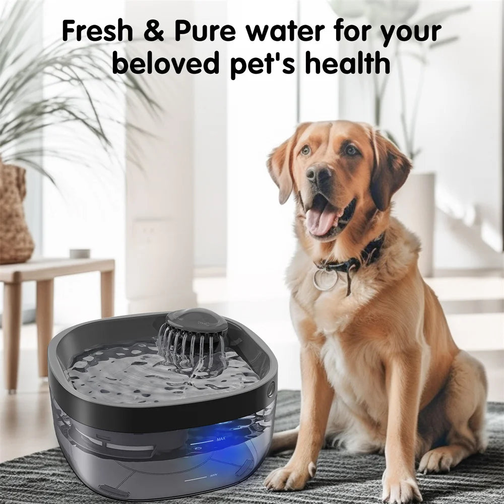 Dog Water Fountain for Large Dogs, 1.8Gal/7L Automatic Dog Water Bowl Dispenser, Ultra Quiet,