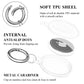 Wodoodporny, antyzaginieniowy brelok z przezroczystym etui z TPU do Apple Airtag Dog Cat Pet Collar Keys Tracker Protective Full Cover 