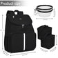 Pet Travel Bag Dog Cat Supplies Backpack, Water-resistent Diapers Food Travel Tote Backpacks Weekend Bags Accessories Set O