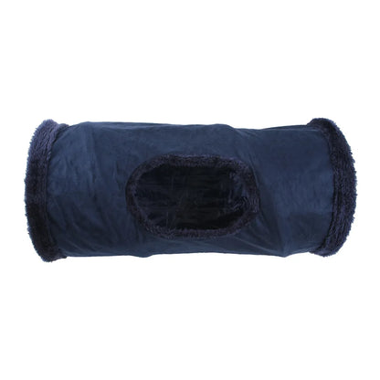 Collapsible Cat Winter Suede Tunnel for  Kitten Play Chase Hide Tunnel,Interactive Bedding Toy in 2 ways,3 ways, Cro