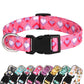 Nylon Print Dog Collar Adjustable Pet Collars Flower Print For Small Medium Large Dogs Chihuahua Pug Dog Accessories With D Ring