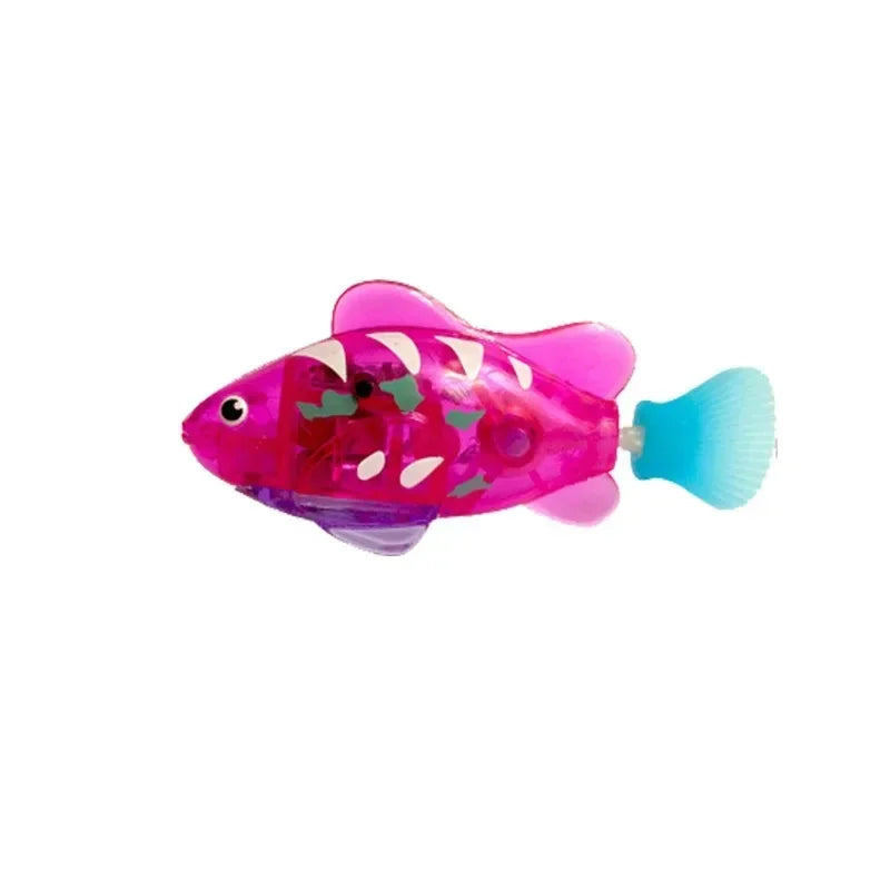 Cat Toy LED Inductive Interactive Swimming Robot Fish Toys Glowing Electric Fishs Stimulate Kitten Hunting Instinct Pet Products