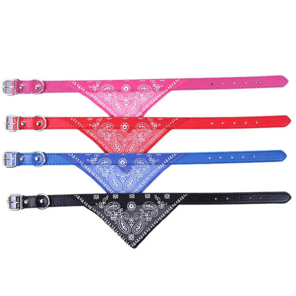 Cute Printed Bandana Cat Collar