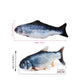 Cat  Dog Toy Fish USB Charging Electric Floppy Simulation Fish Interactive Training Teeth Grinding Pet Chew Toys