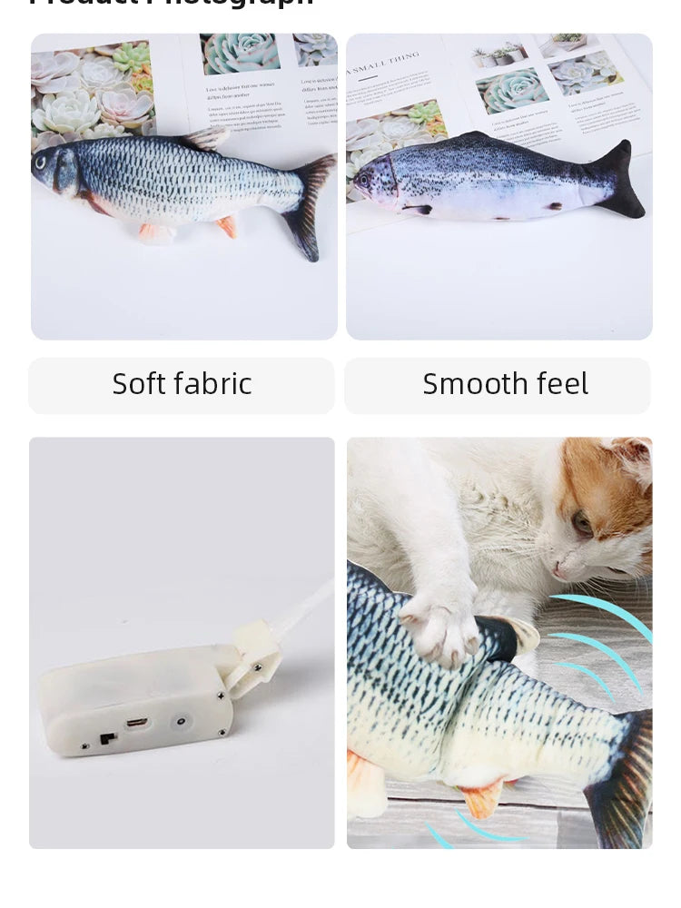 Cat Dog Toy Fish USB Charging Electric Floppy Simulation Fish