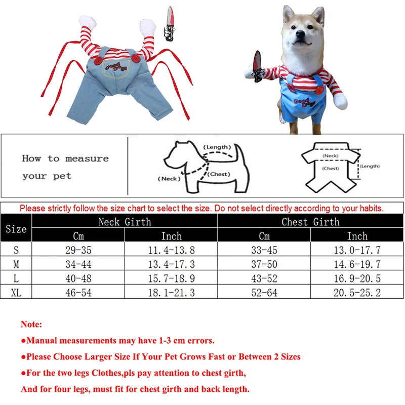 Funny Halloween Dog Costume For Small Medium Dogs