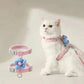 Cat Harness and Leash Sets Adjustable Dog Harness for Small Dog Leash Breashable Pet Harness Out Walking Dog Strap