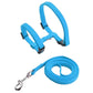 Escape-proof Small Dog Cat Harness Collar with Leash Set H Shape Choke Free Puppy Kitten Harness Soft Nylon Strap Collar for Pet