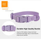 Waterproof Dog Collar Pvc Macaron Color Adjustable Rubber Dog Collars Quick Release Buckle Collar for Small Medium Large Dogs